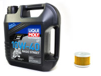 Engine oil mineral 10W40 4 liters + oil filter OX410