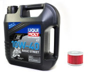 Engine oil mineral 10W40 4 liters + oil filter HF112