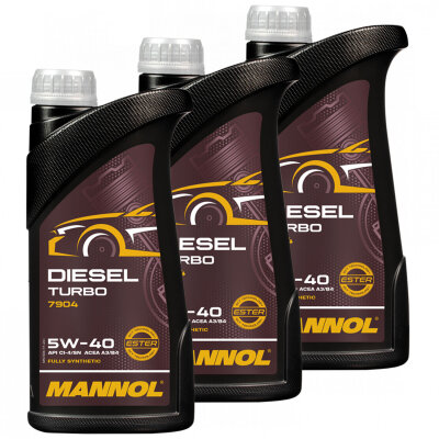 Motoröl MANNOL 5W40 Diesel Turbo API CI4/ SN 2 X 5 Liter 