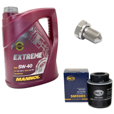 Engine Oil Set 5W-40 5 liters + oil filter + Oildrainplug buy online ,  28,95 €